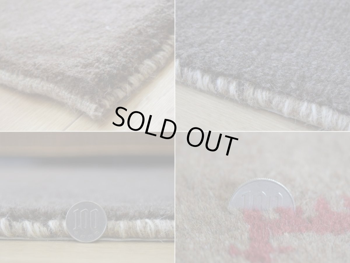 画像20: 新品 ペルシャ ギャッベ 縦2m 横1.5m 3㎡ 〜3帖 リビング ダイニング 2-3人掛けソファサイズ 190 × 146 cm No.1461 天然 肉厚 ウール ギャベ 手織り ハンドメイド ラグ 絨毯 カーペット ベージュ ブラウン グレー グラデーション ボーダー 動物 ヤギ 羊 鹿 柄 リビングダイニングルームやベッドサイドに n-1461-190146h071a032 (20)