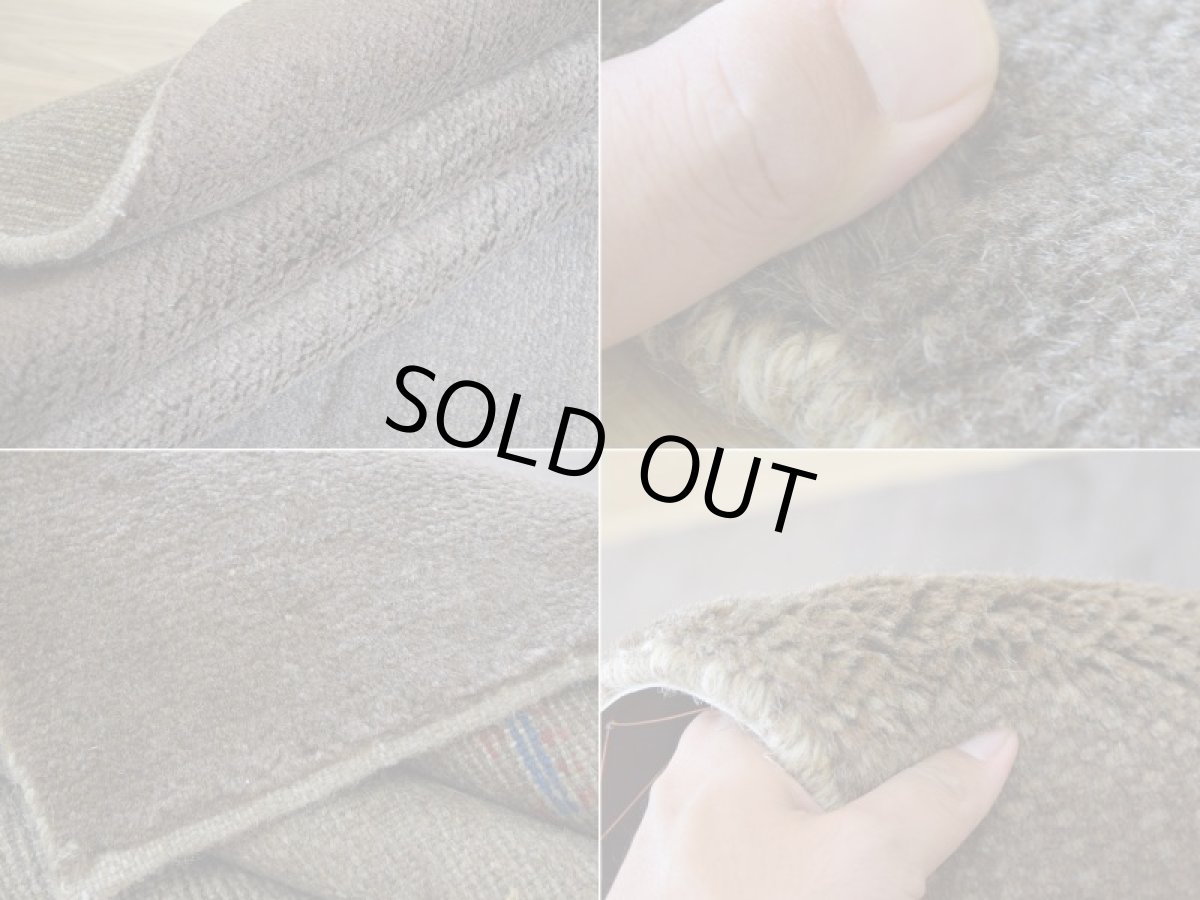 画像18: 新品 ペルシャ ギャッベ 縦2m 横1.5m 3㎡ 〜3帖 リビング ダイニング 2-3人掛けソファサイズ 190 × 146 cm No.1461 天然 肉厚 ウール ギャベ 手織り ハンドメイド ラグ 絨毯 カーペット ベージュ ブラウン グレー グラデーション ボーダー 動物 ヤギ 羊 鹿 柄 リビングダイニングルームやベッドサイドに n-1461-190146h071a032 (18)