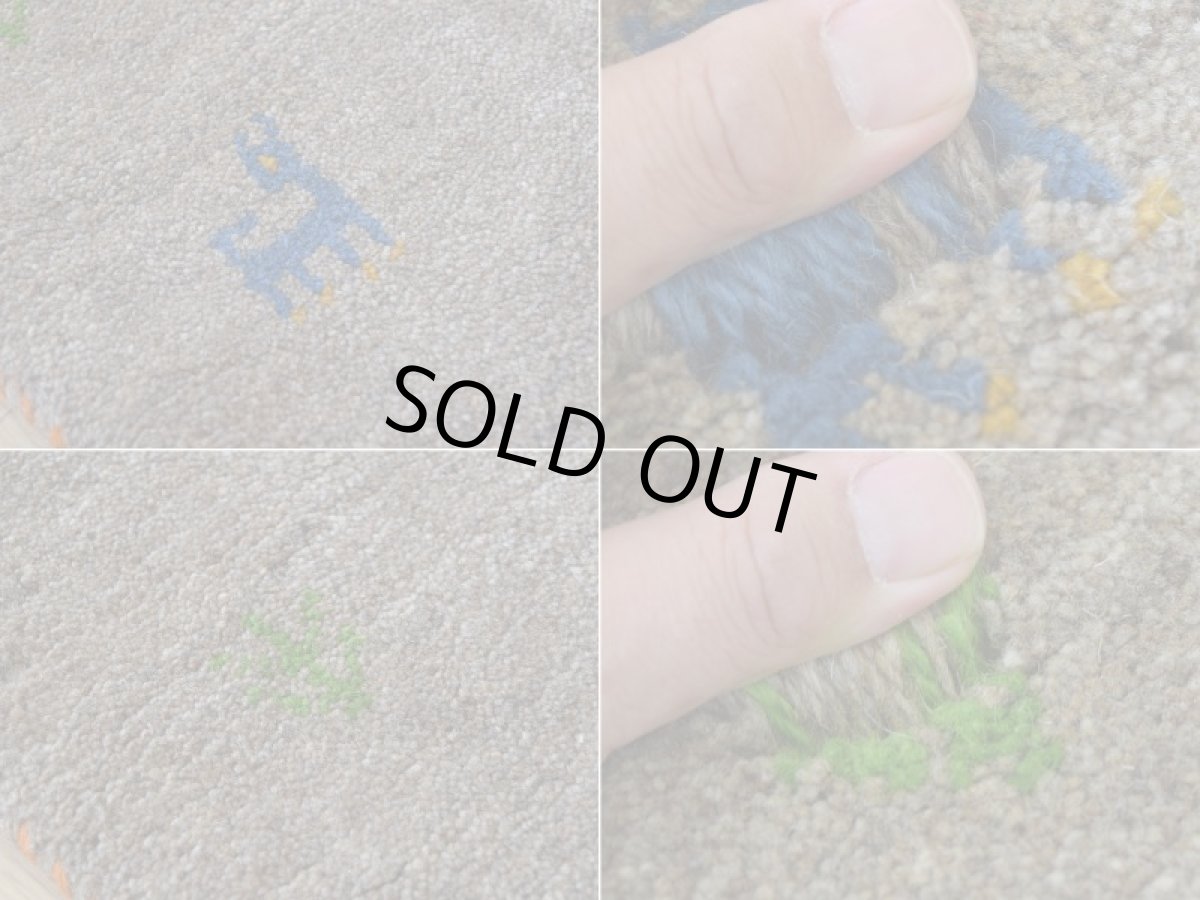 画像14: 新品 ペルシャ ギャッベ 縦1.9m 横1.2m 2.3㎡ 〜2帖 2人掛けソファ サイズ 185 × 120 cm No.1943 肉厚 天然 草木染 ウール ギャベ 手織り ハンドメイド ラグ 絨毯 カーペット ロリバフト リビングルームソファ足元やベッドサイドに パッチワーク系デザイン グレー マルチカラー n-1943-185120s042a013 (14)