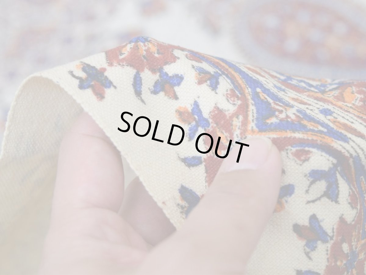 画像8: 新品 ペルシャ 更紗(さらさ) ガラムカール コットン ハンドプリント マルチカバー No.D002 160 × 240 cm ペイズリー ボテ n-d002-160240h02a62 (8)