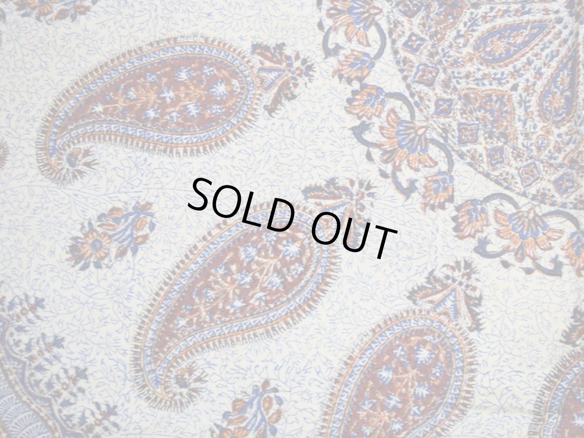 画像4: 新品 ペルシャ 更紗(さらさ) ガラムカール コットン ハンドプリント マルチカバー No.D002 160 × 240 cm ペイズリー ボテ n-d002-160240h02a62 (4)