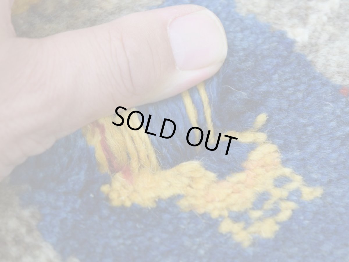 画像14: 新品 ペルシャ ギャッベ 玄関 マット サイズ 87 × 60 cm No.2229 肉厚 天然 ウール ギャベ 手織り ハンドメイド ラグ 絨毯 カーペット ロリバフト 玄関ドアマットのアクセントに 生成り グレー ベージュ 原毛系 マルチカラー n-2229-087060h001a031 (14)