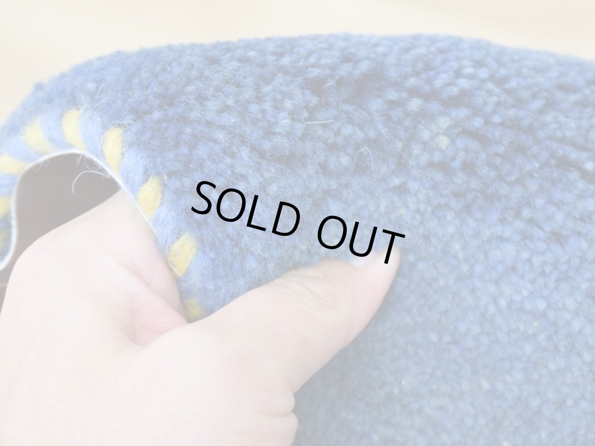 画像19: 新品 ペルシャ ギャッベ 玄関 マット サイズ 90 × 64 cm No.2227 肉厚 天然 ウール ギャベ 手織り ハンドメイド ラグ 絨毯 カーペット ロリバフト 玄関ドアマットのアクセントに インディゴブルー  n-2227-090064h001a031 (19)