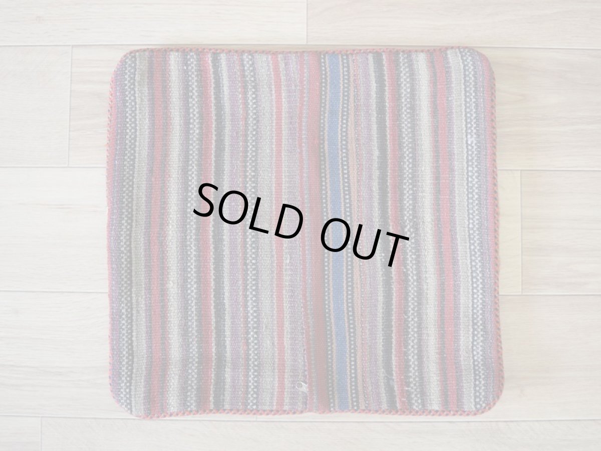 画像7: 新品 ヴィンテージ ペルシャ絨毯 キリム パッチワーク クッションカバー No.D001_39x38 cm n-d001-3938s02a62 (7)