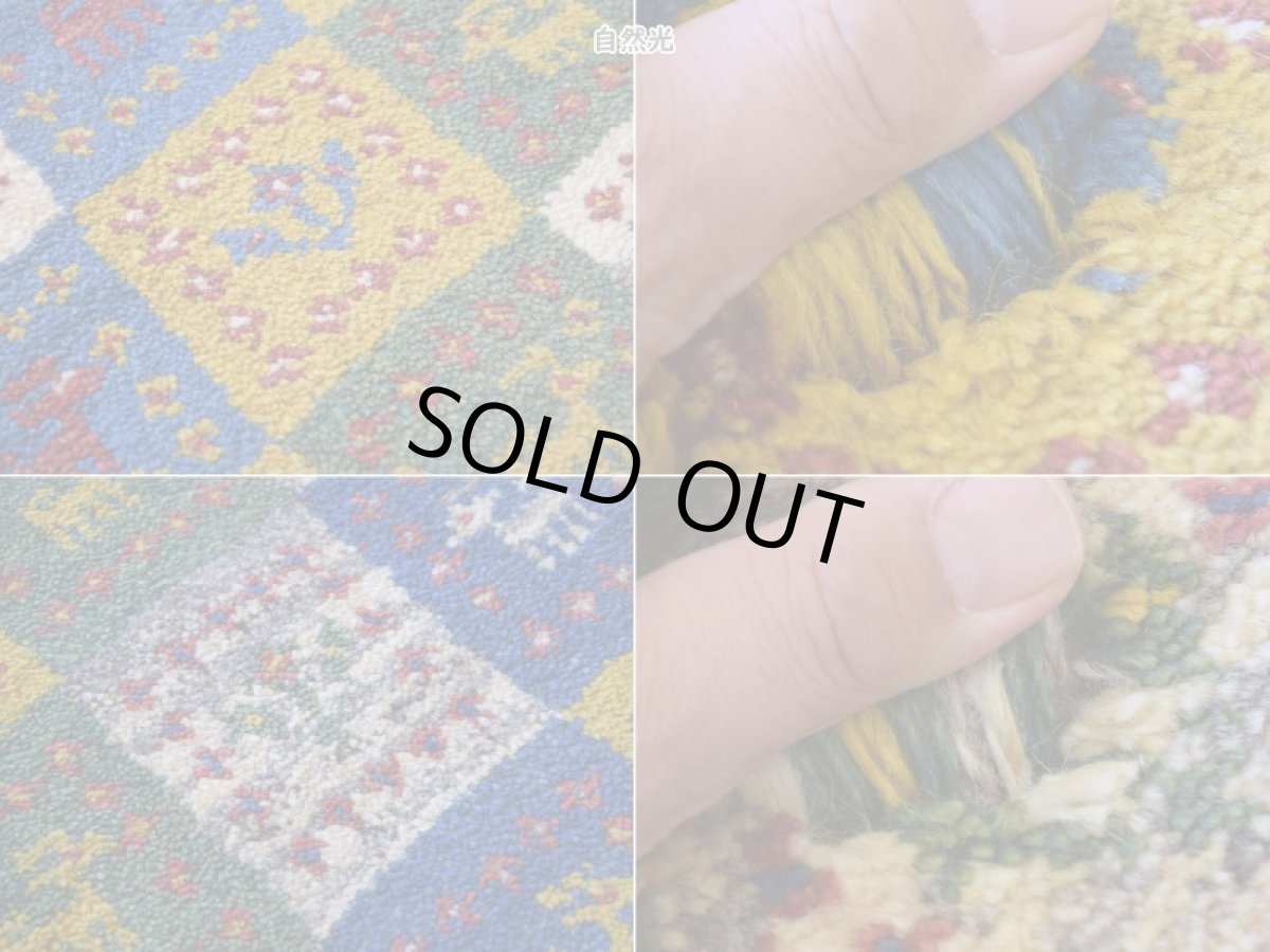 画像17: 新品 ペルシャ ギャッベ 玄関 マット サイズ 90 × 60 cm No.2226 肉厚 天然 ウール ギャベ 手織り ハンドメイド ラグ 絨毯 カーペット ロリバフト 玄関ドアマットのアクセントに パッチワーク柄 赤 マルチカラー n-2226-090060h001a031 (17)