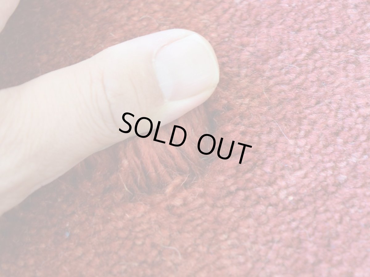 画像14: 新品 ペルシャ ギャッベ 玄関 マット サイズ 83 × 58 cm No.2228 肉厚 天然 ウール ギャベ 手織り ハンドメイド ラグ 絨毯 カーペット ロリバフト 玄関ドアマットのアクセントに 赤  n-2228-083058h001a031 (14)