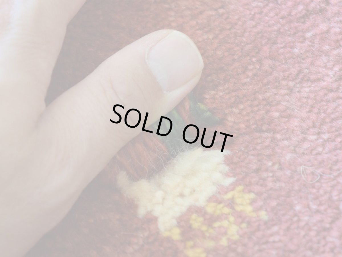 画像13: 新品 ペルシャ ギャッベ 玄関 マット サイズ 85 × 60 cm No.2225 肉厚 天然 ウール ギャベ 手織り ハンドメイド ラグ 絨毯 カーペット ロリバフト 玄関ドアマットのアクセントに 赤  n-2225-085060h001a031 (13)