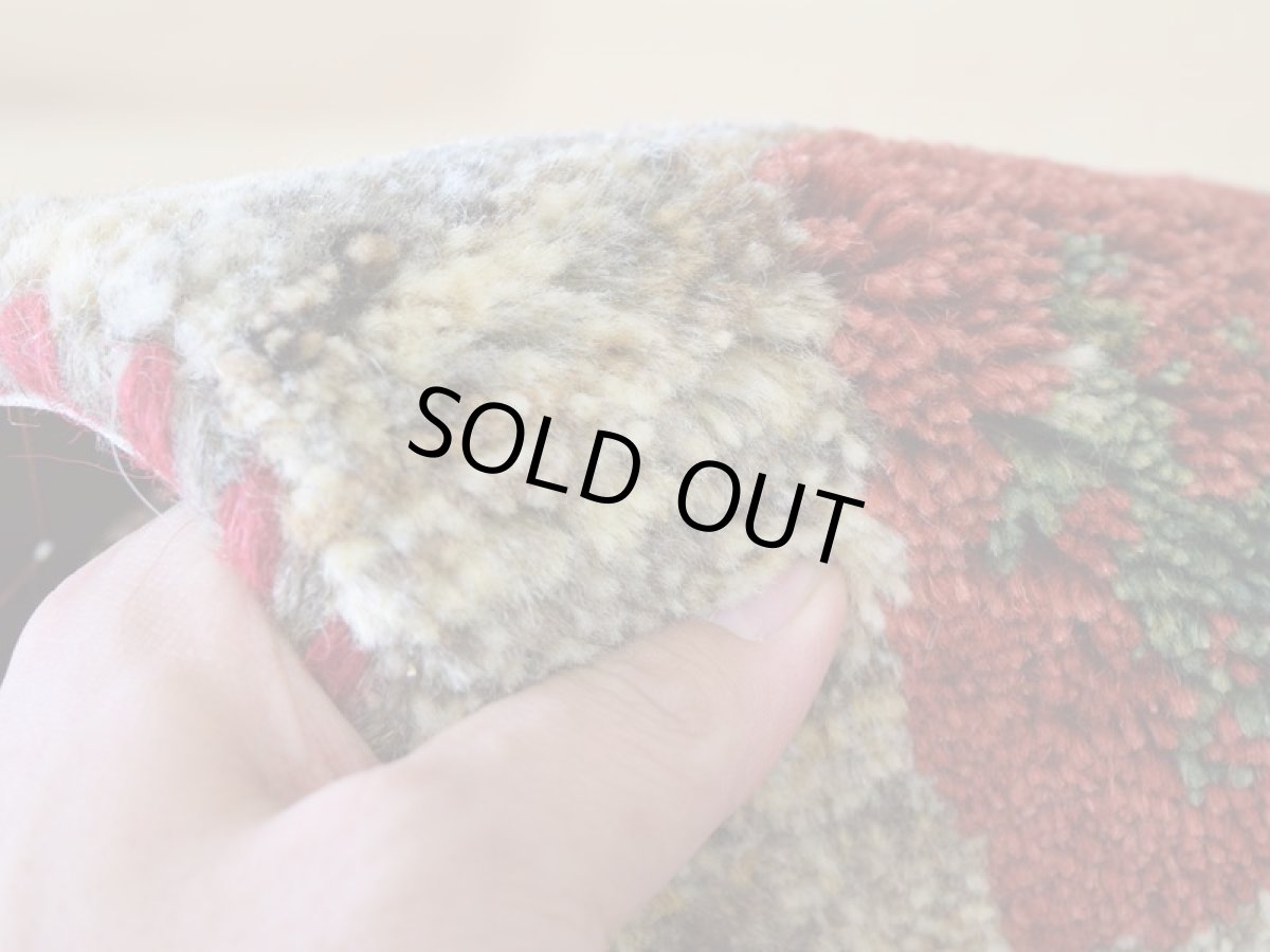 画像14: 新品 ペルシャ ギャッベ 玄関 マット サイズ 86 × 62 cm No.2224 肉厚 天然 ウール ギャベ 手織り ハンドメイド ラグ 絨毯 カーペット ロリバフト 玄関ドアマットのアクセントに 生成り クリーム ベージュ 原毛系 マルチカラー n-2224-086062h001a031 (14)