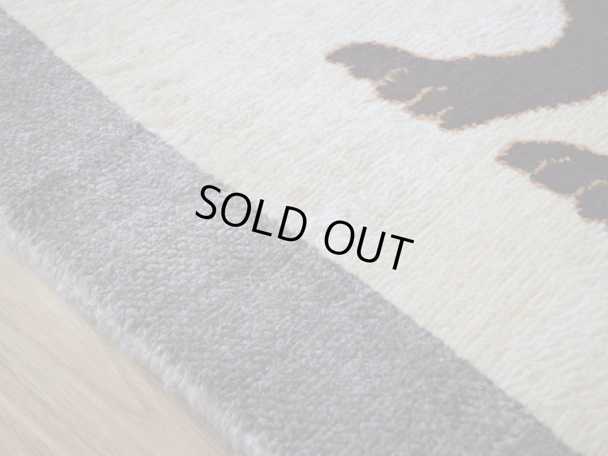 画像10: 新品 ペルシャ ギャッベ 縦1.2m アクセント ラグ サイズ 120 x 85 cm No.2374 肉厚 ウール 手織り ハンドメイド ギャベ マット カーペット  ライオンラグ ブラウン ベージュグレー 原毛系 n-2374-120085s101a531 (10)