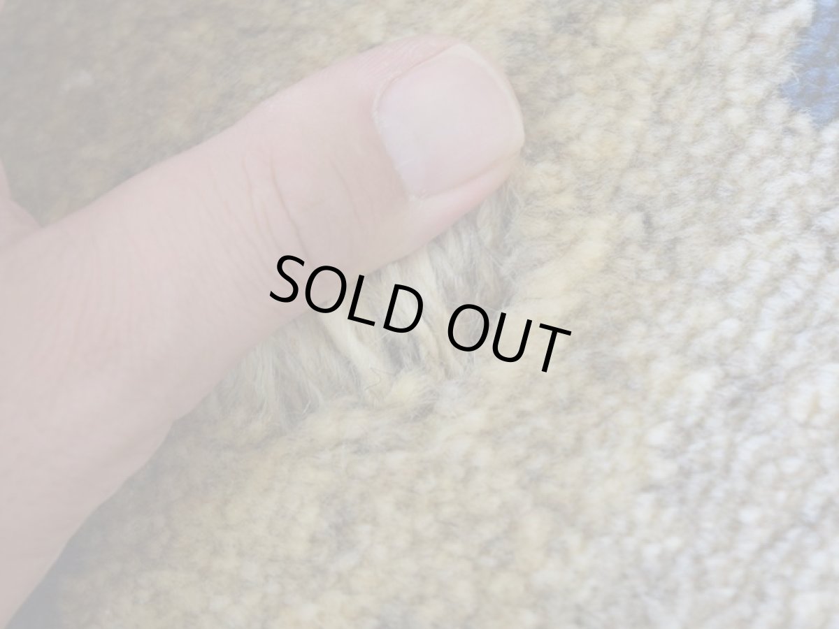 画像14: 新品 ペルシャ ギャッベ 玄関 マット サイズ 85 × 60 cm No.2234 肉厚 天然 ウール ギャベ 手織り ハンドメイド ラグ 絨毯 カーペット ロリバフト 玄関ドアマットのアクセントに 生成り クリーム ベージュ 原毛系 マルチカラー n-2234-085060h001a031 (14)