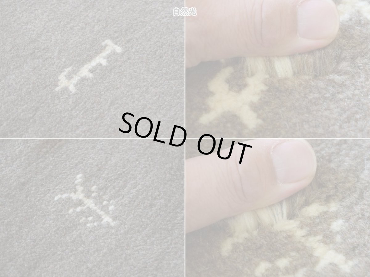 画像17: 新品 ペルシャ ギャッベ 縦2m 横1.5m 3㎡ 〜3帖 リビング ダイニング 2-3人掛けソファサイズ 193 × 151 cm No.1465 天然 肉厚 ウール ギャベ 手織り ハンドメイド ラグ 絨毯 カーペット ベージュ ブラウン グレー 生命の樹 動物 ヤギ 羊 鹿 柄 リビングダイニングルームやベッドサイドに n-1465-193151h071a032 (17)