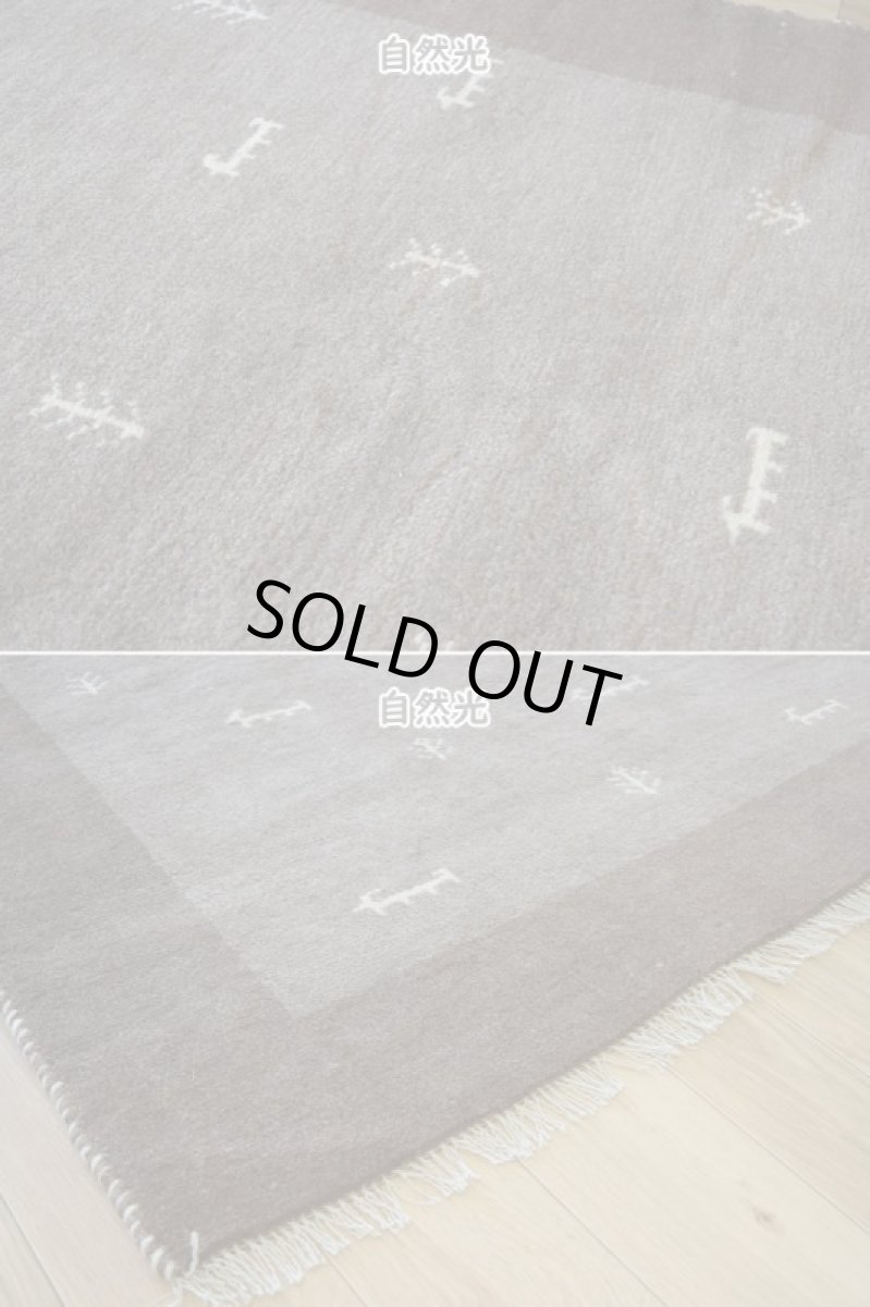 画像7: 新品 ペルシャ ギャッベ 縦2m 横1.5m 3㎡ 〜3帖 リビング ダイニング 2-3人掛けソファサイズ 193 × 151 cm No.1465 天然 肉厚 ウール ギャベ 手織り ハンドメイド ラグ 絨毯 カーペット ベージュ ブラウン グレー 生命の樹 動物 ヤギ 羊 鹿 柄 リビングダイニングルームやベッドサイドに n-1465-193151h071a032 (7)