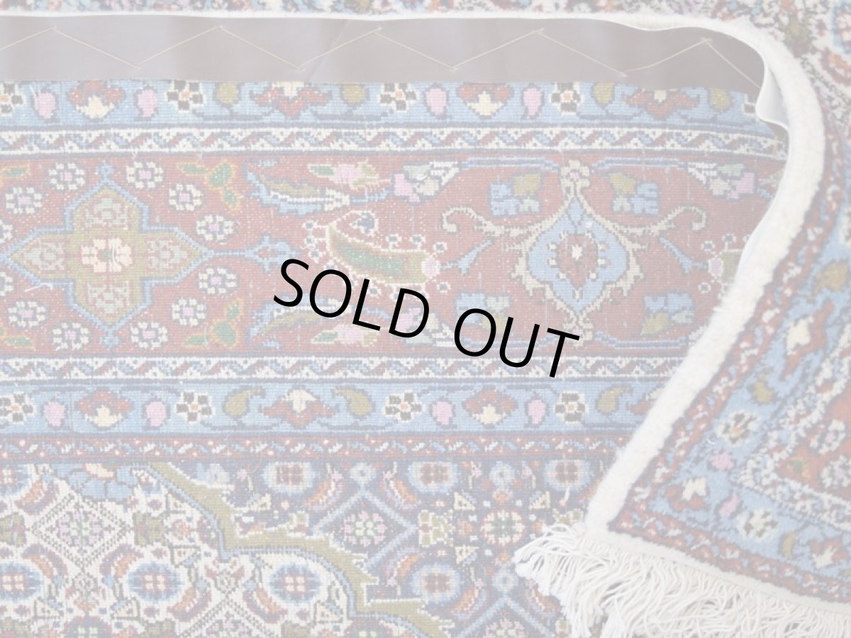 画像15: 良品 ペルシャ 絨毯 ムード 産 縦2m 横1.5m 3㎡ 3帖程度 リビング ダイニング 2-3人掛けソファ サイズ 195 x 145 cm No.R352 ウール 手織り ラグ 敷物 カーペット メダリオンコーナー マヒ柄 ヘラティ模様 中古品に抵抗がある方にもお勧めです ab-r352-195145h052-253 (15)