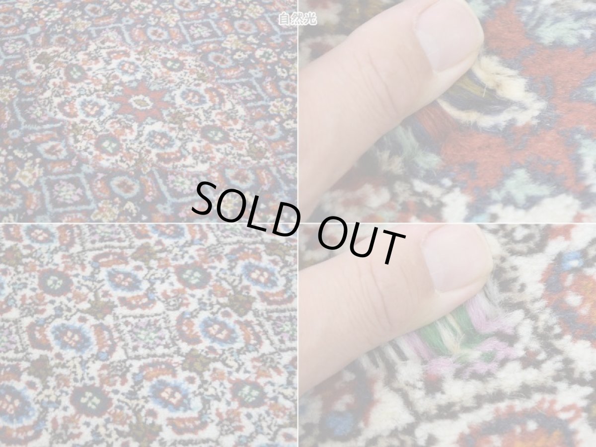 画像16: 良品 ペルシャ 絨毯 ムード 産 縦2m 横1.5m 3㎡ 3帖程度 リビング ダイニング 2-3人掛けソファ サイズ 195 x 145 cm No.R352 ウール 手織り ラグ 敷物 カーペット メダリオンコーナー マヒ柄 ヘラティ模様 中古品に抵抗がある方にもお勧めです ab-r352-195145h052-253 (16)