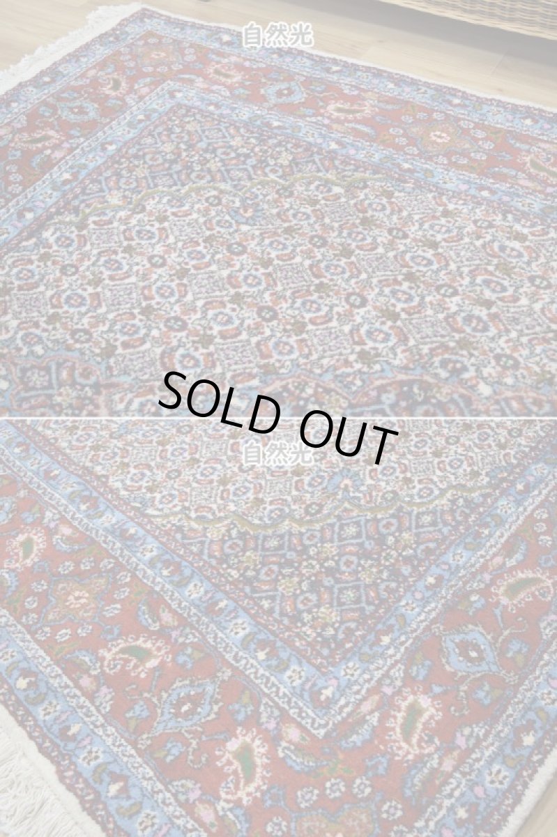 画像6: 良品 ペルシャ 絨毯 ムード 産 縦2m 横1.5m 3㎡ 3帖程度 リビング ダイニング 2-3人掛けソファ サイズ 195 x 145 cm No.R352 ウール 手織り ラグ 敷物 カーペット メダリオンコーナー マヒ柄 ヘラティ模様 中古品に抵抗がある方にもお勧めです ab-r352-195145h052-253 (6)