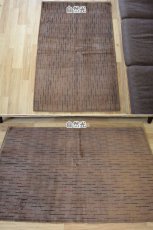 画像3: 新品 ペルシャ ギャッベ 縦1.5m 横1m 2人掛けソファ サイズ 149 × 102 cm No.1441 肉厚 天然 ウール ギャベ 手織り リーズバフト ハンドメイド ラグ 絨毯 カーペット ソファの足元やベッドサイドに ブラウン ベージュ 紫 茶 オレンジ グラデーション n-1441-149102s190-021 (3)