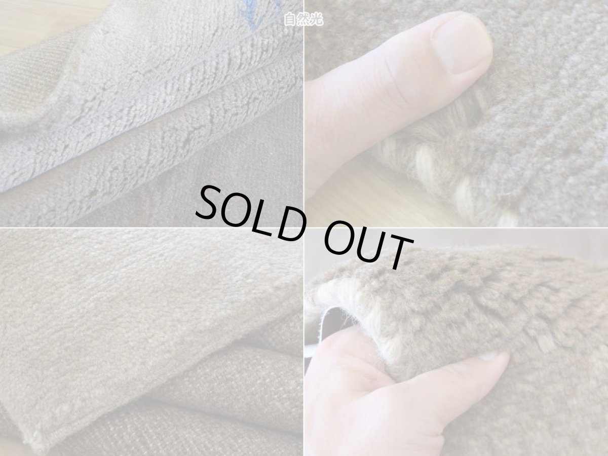 画像18: 新品 ペルシャ ギャッベ 縦2m 横1.5m 3㎡ 〜3帖 リビング ダイニング 2-3人掛けソファサイズ 200 × 155 cm No.1462 天然 肉厚 ウール ギャベ 手織り ハンドメイド ラグ 絨毯 カーペット ベージュ ブラウン グレー グラデーション ボーダー 動物 ヤギ 羊 鹿 柄 リビングダイニングルームやベッドサイドに n-1462-200155h071032 (18)