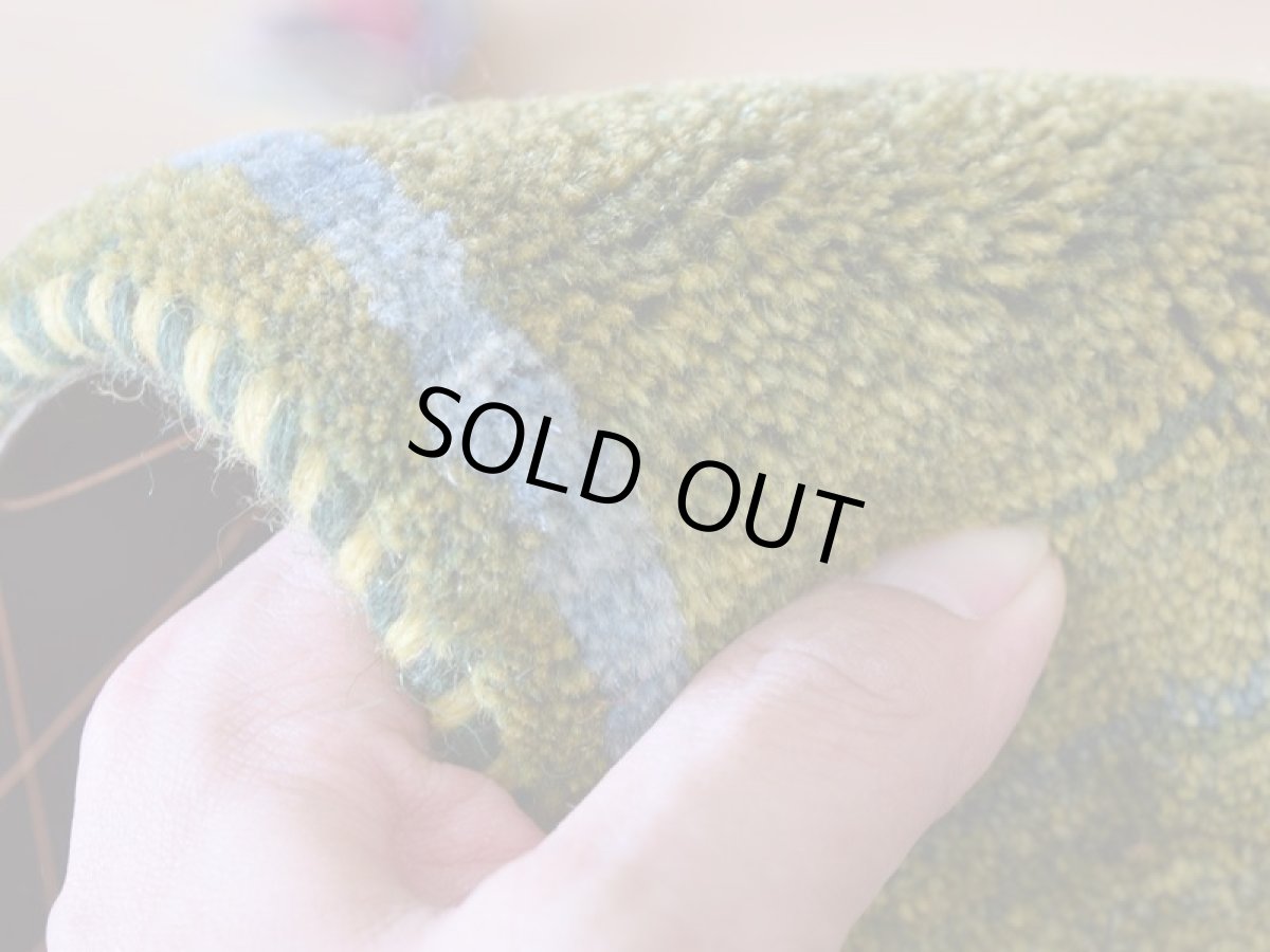 画像13: 新品 ペルシャ ギャッベ 玄関 マット サイズ 82 × 62 cm No.2470 肉厚 天然 ウール ギャベ 手織り リーズバフト ハンドメイド ラグ 絨毯 カーペット 玄関ドアマットのアクセントに 生命の樹 緑 グリーン マルチカラー n-2470-082062s570001 (13)