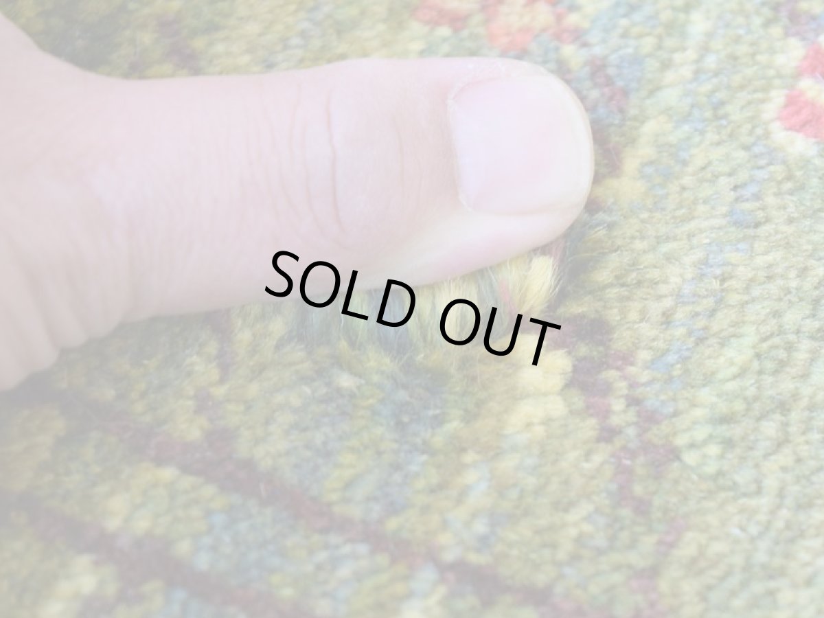 画像10: 新品 ペルシャ ギャッベ 玄関 マット サイズ 82 × 62 cm No.2470 肉厚 天然 ウール ギャベ 手織り リーズバフト ハンドメイド ラグ 絨毯 カーペット 玄関ドアマットのアクセントに 生命の樹 緑 グリーン マルチカラー n-2470-082062s570001 (10)