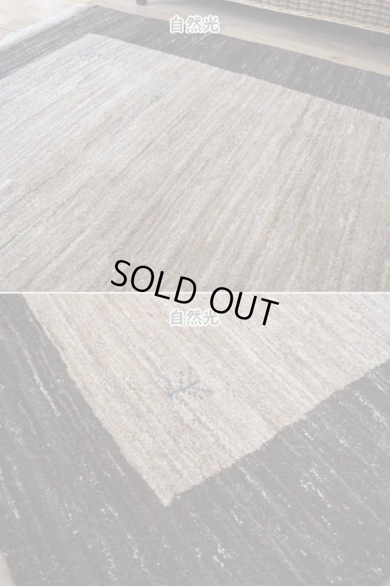 画像6: 新品 ペルシャ ギャッベ 縦2m 横1.5m 3㎡ 〜3帖 リビング ダイニング 2-3人掛けソファ サイズ 197 × 157 cm No.A585 肉厚 天然 ウール ギャベ 手織り ハンドメイド ラグ 絨毯 カーペット リビングダイニングルームやベッドサイドに こげ茶 ブラウン ベージュ 原毛系 生命の樹 n-a585-197157h733034 (6)