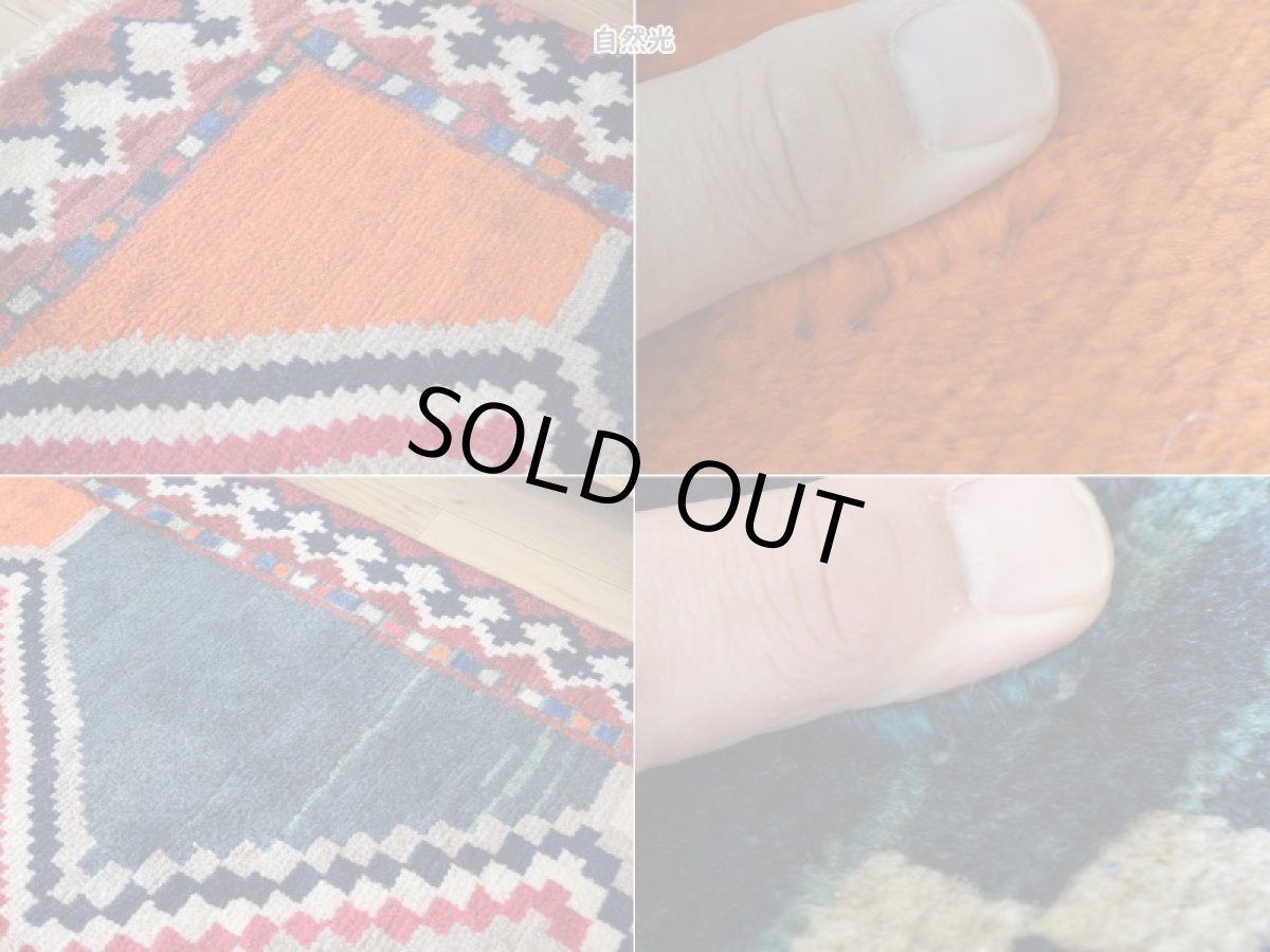 画像16: 新品 ペルシャ ギャッベ 縦2.5m 横1.3m 3㎡ 〜3帖 リビング ダイニング 3人掛けソファ サイズ 220 x 125 cm No.A635 天然 肉厚 ウール 手織り ハンドメイド トライバル ラグ 部族絨毯 マット カーペット ギャベ 民族柄 生成り クリーム 青 インディゴブルー 赤 オレンジ n-a635-220125h173384 (16)