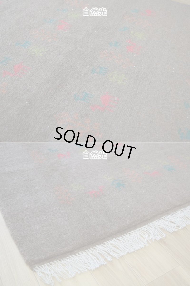 画像8: 新品 ペルシャ ギャッベ 縦2m 横1.5m 2.5㎡ リビング ダイニング 2-3人掛けソファ サイズ 190 × 135 cm No.R435 肉厚 天然 ウール ギャベ 手織り ハンドメイド ラグ 絨毯 カーペット リビングダイニングルームやベッドサイドに ブラウン 茶 動物 植物柄 n-r435-190135h031071 (8)