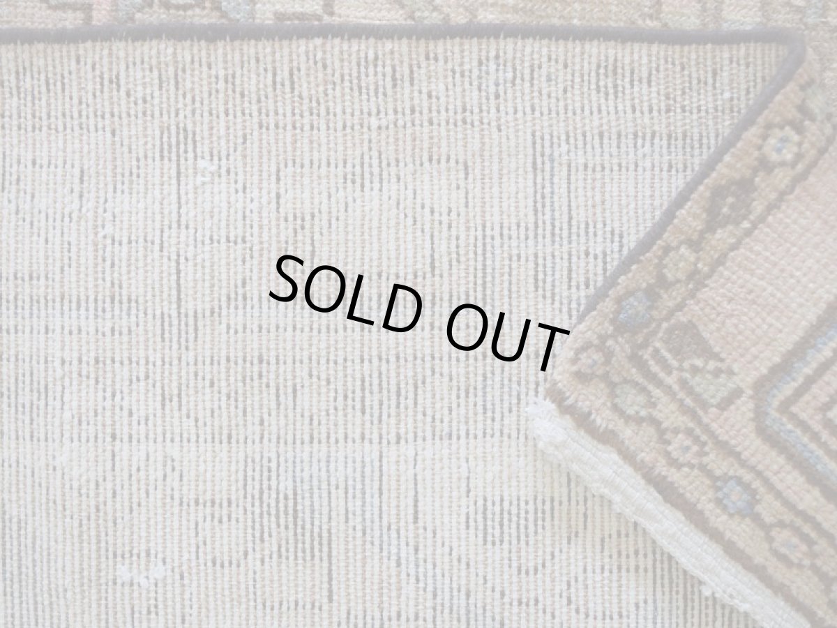 画像17: 【中古品】 ペルシャ 部族絨毯 バクティヤリ 縦2.2m 横1.5m 3.2㎡ 〜3帖 リビング ダイニング 2〜3人掛けソファ センターテーブル サイズ 214 x 145 cm No.AD704 ウール 手織り トライバル ラグ 敷物 マット カーペット 幾何学模様 ヴィンテージ ビンテージ 【スレ毛足無し】 c-ad704-214145h052523 (17)