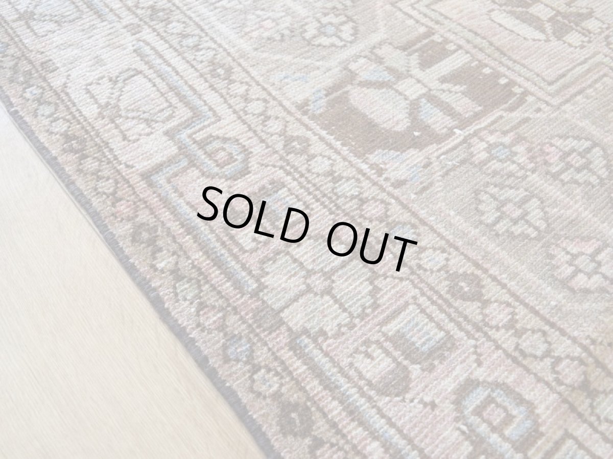 画像11: 【中古品】 ペルシャ 部族絨毯 バクティヤリ 縦2.2m 横1.5m 3.2㎡ 〜3帖 リビング ダイニング 2〜3人掛けソファ センターテーブル サイズ 214 x 145 cm No.AD704 ウール 手織り トライバル ラグ 敷物 マット カーペット 幾何学模様 ヴィンテージ ビンテージ 【スレ毛足無し】 c-ad704-214145h052523 (11)