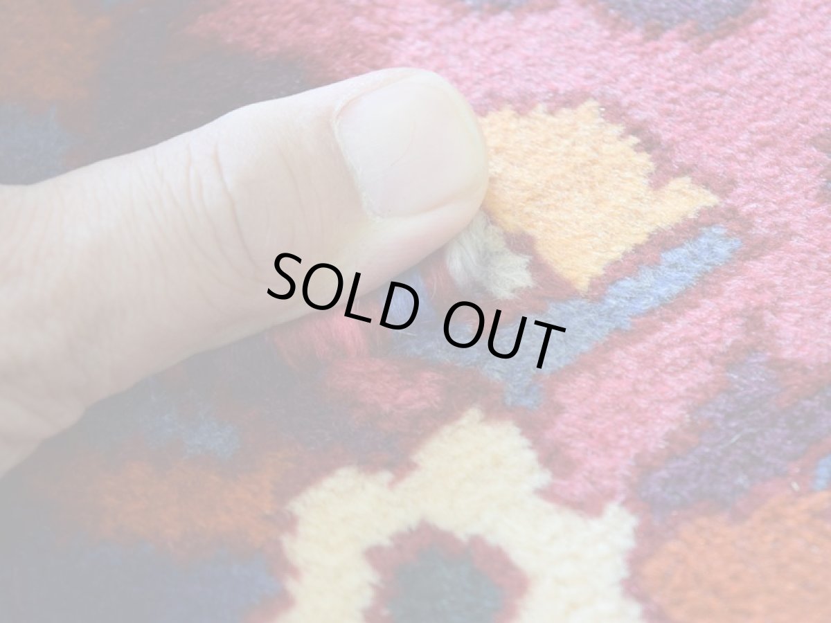 画像10: 良品 ペルシャ 絨毯 バクティヤリ 縦3m 横2m 6㎡ 〜6帖 リビング ダイニング 3人掛けソファ コーナーソファ 大判 サイズ 285 x 214 cm No.AB352 ウール 手織り トライバル ラグ 敷物 マット カーペット メダリオン 赤 ネイビー ピンク ヴィンテージ ビンテージ バクティアリ バフティヤリ b-ab352-285214h054585 (10)