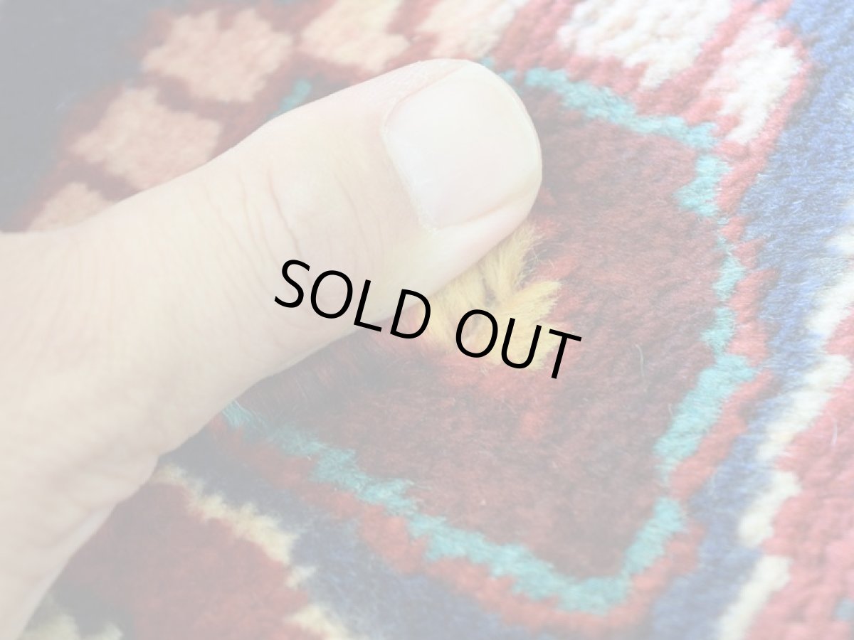 画像11: 良品 ペルシャ 絨毯 バクティヤリ 縦3m 横2m 6㎡ 〜6帖 リビング ダイニング 3人掛けソファ コーナーソファ 大判 サイズ 312 x 214 cm No.AB386 ウール 手織り トライバル ラグ 敷物 マット カーペット メダリオン 赤 ネイビー 黒 ヴィンテージ ビンテージ b-ab386-312214h684236 (11)