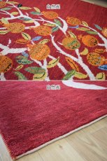画像8: 新品 ペルシャ ギャッベ 縦2m 横1.5m 3m2 〜2-3帖程度 リビング ダイニング 2-3人掛けソファ サイズ 213 × 143 cm No.A614 肉厚 リーズバフト ウール 手織りギャベ ハンドメイド ラグ 絨毯 カーペット ザクロ 生命の樹 赤系 リビングダイニングルームやベッドサイドに n-a614-213143h566568 (8)