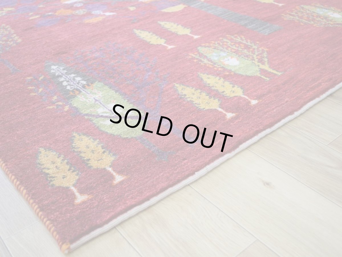 画像10: 新品 ペルシャ ギャッベ 縦2m 横1.5m 3m2 〜2-3帖程度 リビング ダイニング 2-3人掛けソファ サイズ 209 × 146 cm No.a618 肉厚 リーズバフト ウール 手織りギャベ ハンドメイド ラグ 絨毯 カーペット ザクロ 生命の樹 糸杉 赤系 リビングダイニングルームやベッドサイドに n-a618-209146h566568 (10)