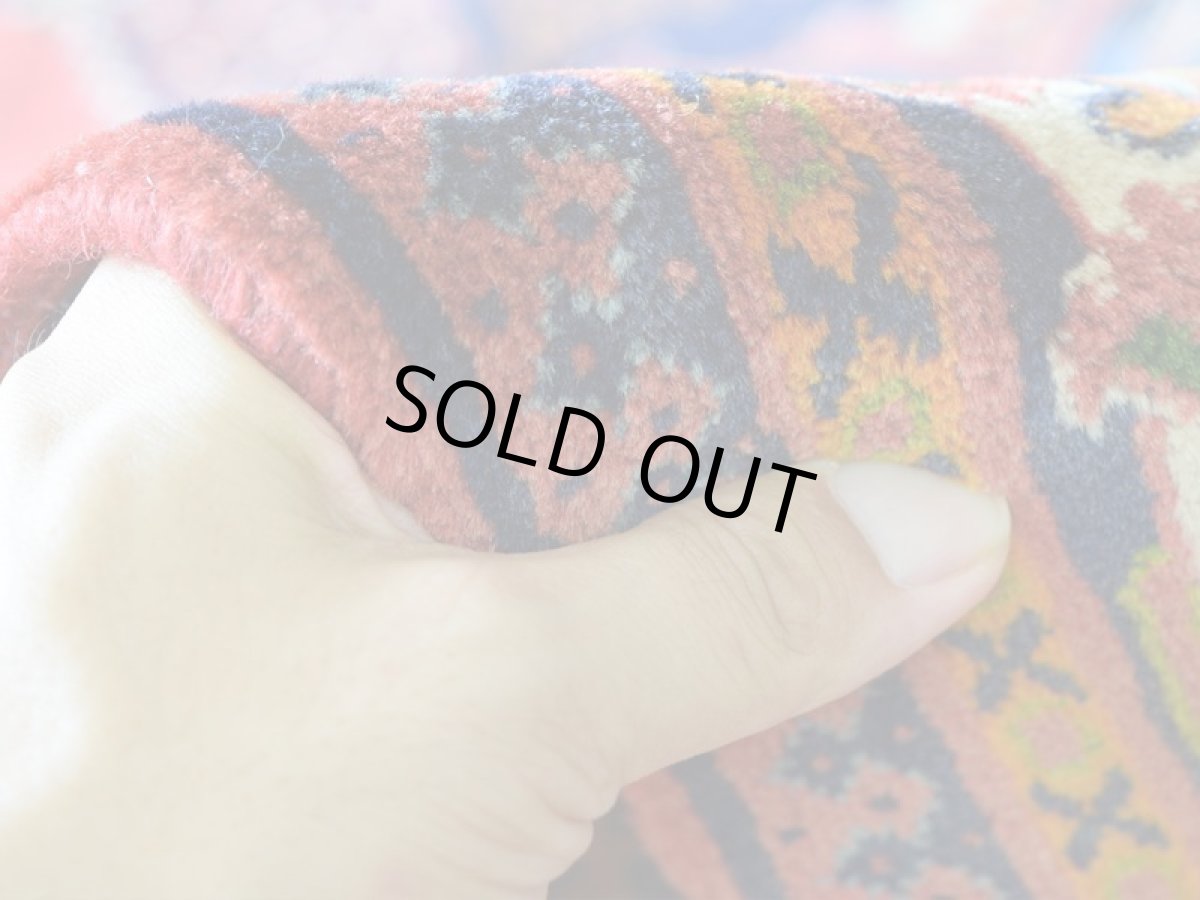 画像12: 良品 ペルシャ 絨毯 メイメ No.AB377 - 250 x 157 cm ウール 手織り ハンドメイド ラグ カーペット じゅうたん 淡赤 ジョーシャガン ハジカノミ柄 n-ab377-250157h054005 (12)