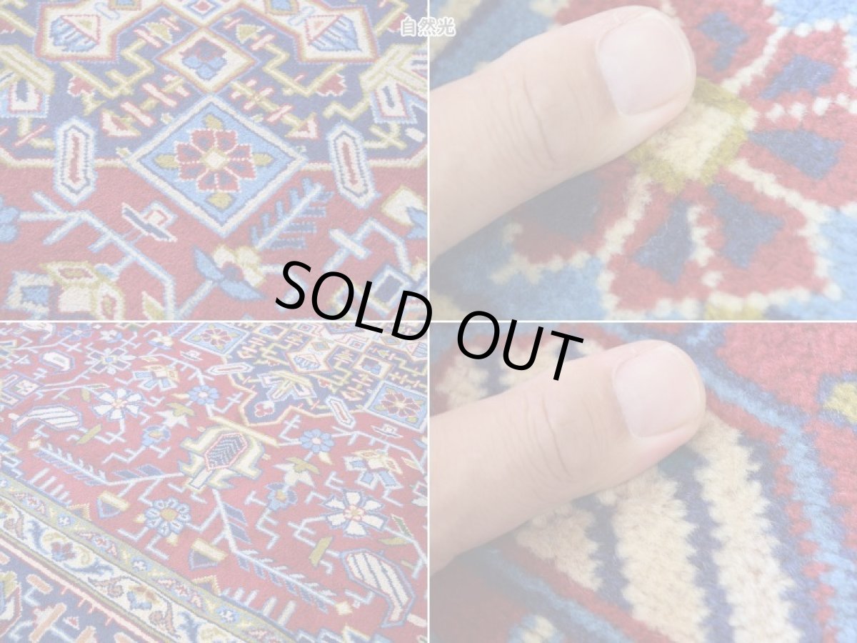 画像15: 良品 ペルシャ 絨毯 ナジャファバド 縦3.5m 横2.5m 約9㎡ 〜6-8帖 リビング ダイニング 客室 大判 サイズ 349 x 235 cm No.A10 天然 ウール 手織り ハンドメイド ラグ マット カーペット レッド 赤 メダリオン コーナー 大きなお部屋に 中古品に抵抗のある方にもおすすめです。 b-a10-349235h085457 (15)