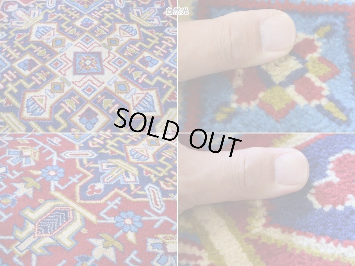 画像14: 良品 ペルシャ 絨毯 ナジャファバド 縦3.5m 横2.5m 約9㎡ 〜6-8帖 リビング ダイニング 客室 大判 サイズ 349 x 235 cm No.A10 天然 ウール 手織り ハンドメイド ラグ マット カーペット レッド 赤 メダリオン コーナー 大きなお部屋に 中古品に抵抗のある方にもおすすめです。 b-a10-349235h085457 (14)