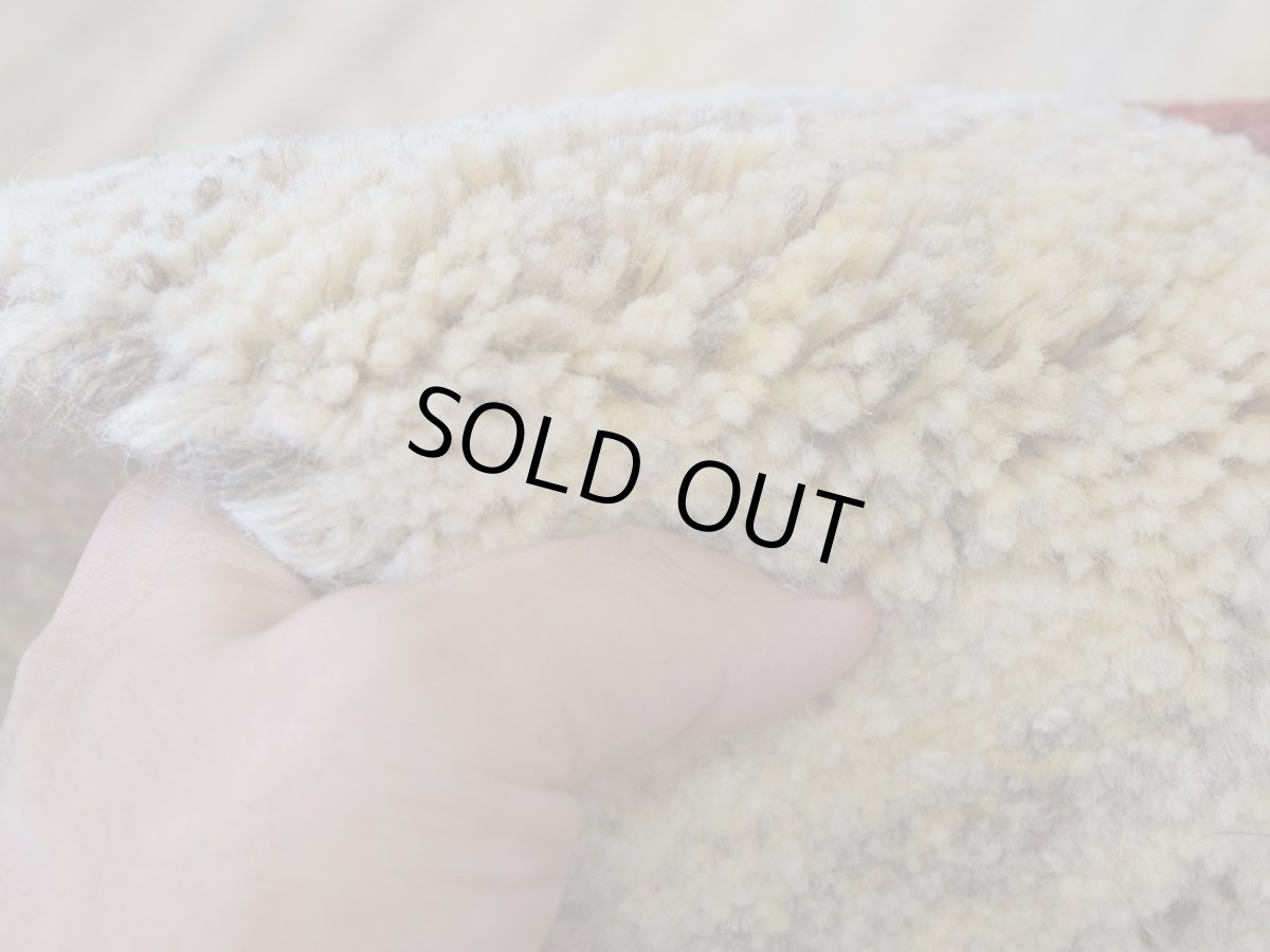 画像5: 新品 ペルシャ ギャッベ No.C124 - 119 × 82 cm 縦1.2m アクセントラグ 1-2人掛けソファ 玄関マット サイズ 肉厚 天然 ウール ギャベ 手織り ロルバフト ハンドメイド ラグ 絨毯 カーペット 生命の樹 柄 赤 生成り クリーム 原毛系 n-c124-11982s021 (5)