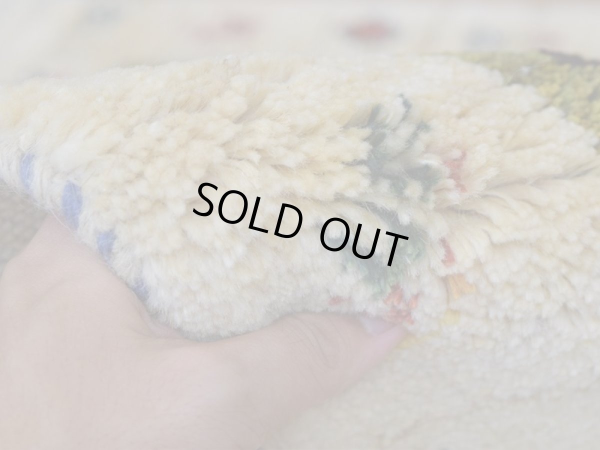 画像5: 新品 ペルシャ ギャッベ 玄関 マット サイズ 107 × 72 cm No.A601 肉厚 天然 ウール ギャベ 手織り ハンドメイド ラグ 絨毯 カーペット ロルバフト 玄関ドアマットのアクセントに 生命の樹 動物 パッチワーク柄 カラフル マルチカラー n-a601-107072h001031 (5)