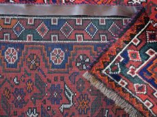 画像14: 良品 ペルシャ 部族絨毯 シラーズ No.AD603 - 220 x 152 cm ウール 手織り 赤 ab-ad603-220152h174316 (14)