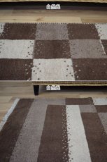 画像5: 新品 ペルシャ ギャッベ 縦2m 横1.5m 3㎡ 〜3帖 リビング ダイニング 2-3人掛けソファサイズ 200 × 159 cm No.1468 天然 肉厚 ウール ギャベ 手織り ハンドメイド ラグ 絨毯 カーペット ベージュ クリーム ブラウン  原毛系 ボーダー リビングダイニングルームやベッドサイドに n-1468-200159h071032 (5)