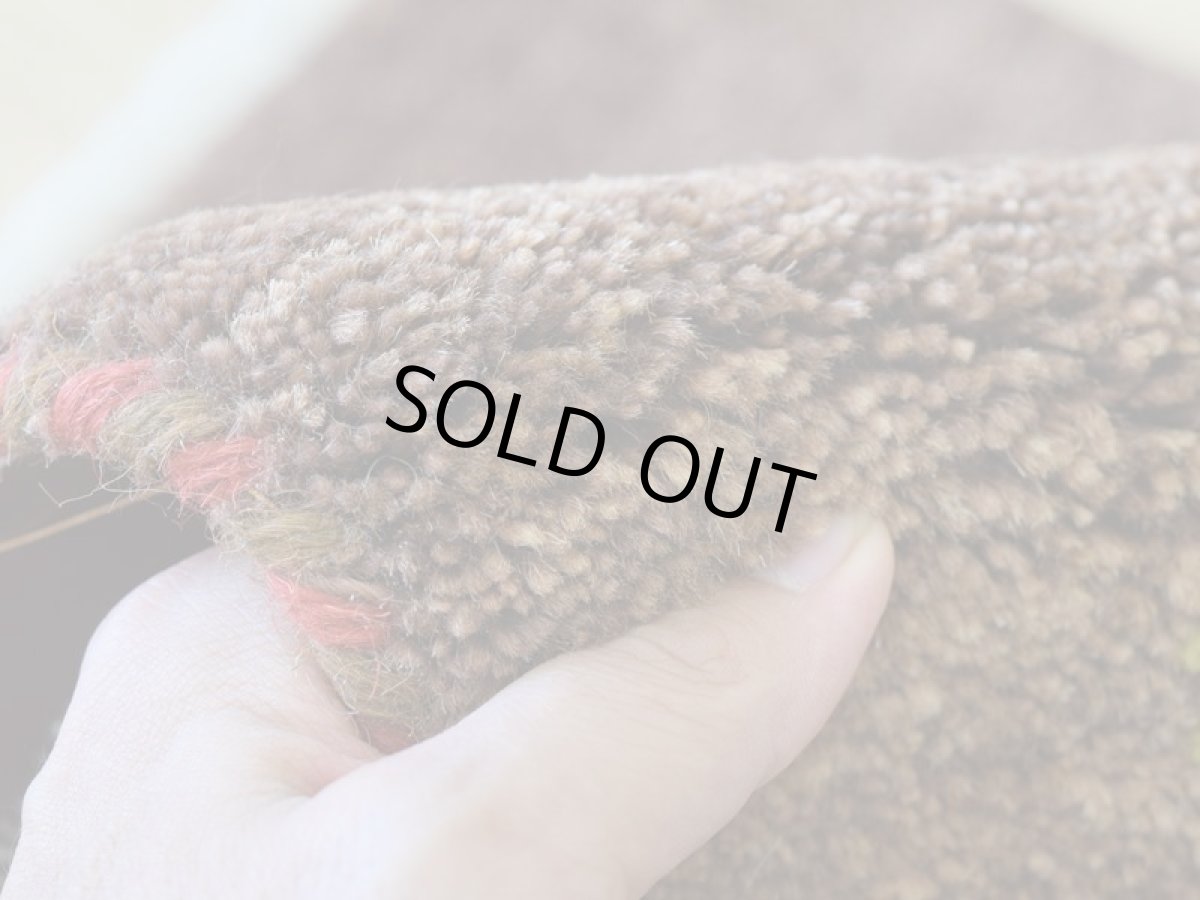 画像8: 新品 ペルシャ ギャッベ 玄関 マット サイズ 82 × 61 cm No.C108 肉厚 天然 ウール ギャベ 手織り ハンドメイド ラグ 絨毯 カーペット ロルバフト 玄関ドアマットのアクセントに 生命の樹 動物 茶 ブラウン系 n-c108-082061s001031 (8)