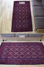 画像3: 新品 ペルシャ 部族絨毯 バルーチ No.R230 - 180 x 100 cm 赤 ネイビー 総柄 n-r230-180100h001031 (3)