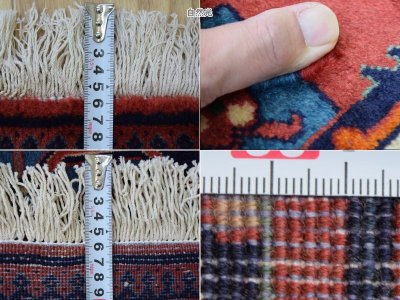 画像2: 良品 ペルシャ 絨毯 メイメ No.AB377 - 250 x 157 cm ウール 手織り ハンドメイド ラグ カーペット じゅうたん 淡赤 ジョーシャガン ハジカノミ柄 n-ab377-250157h054005