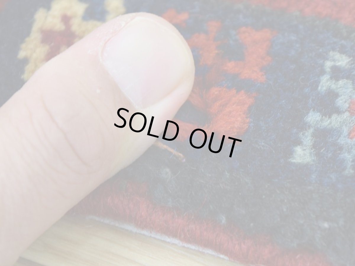 画像9: 良品 ペルシャ 部族絨毯 シールジャーン 玄関 マット サイズ 115 x 55 cm No.AD672 天然 肉厚 ウール 手織り ハンドメイド トライバル ラグ マット カーペット 赤 幾何学模様 民族柄 b-ad672-115055h0719 (9)