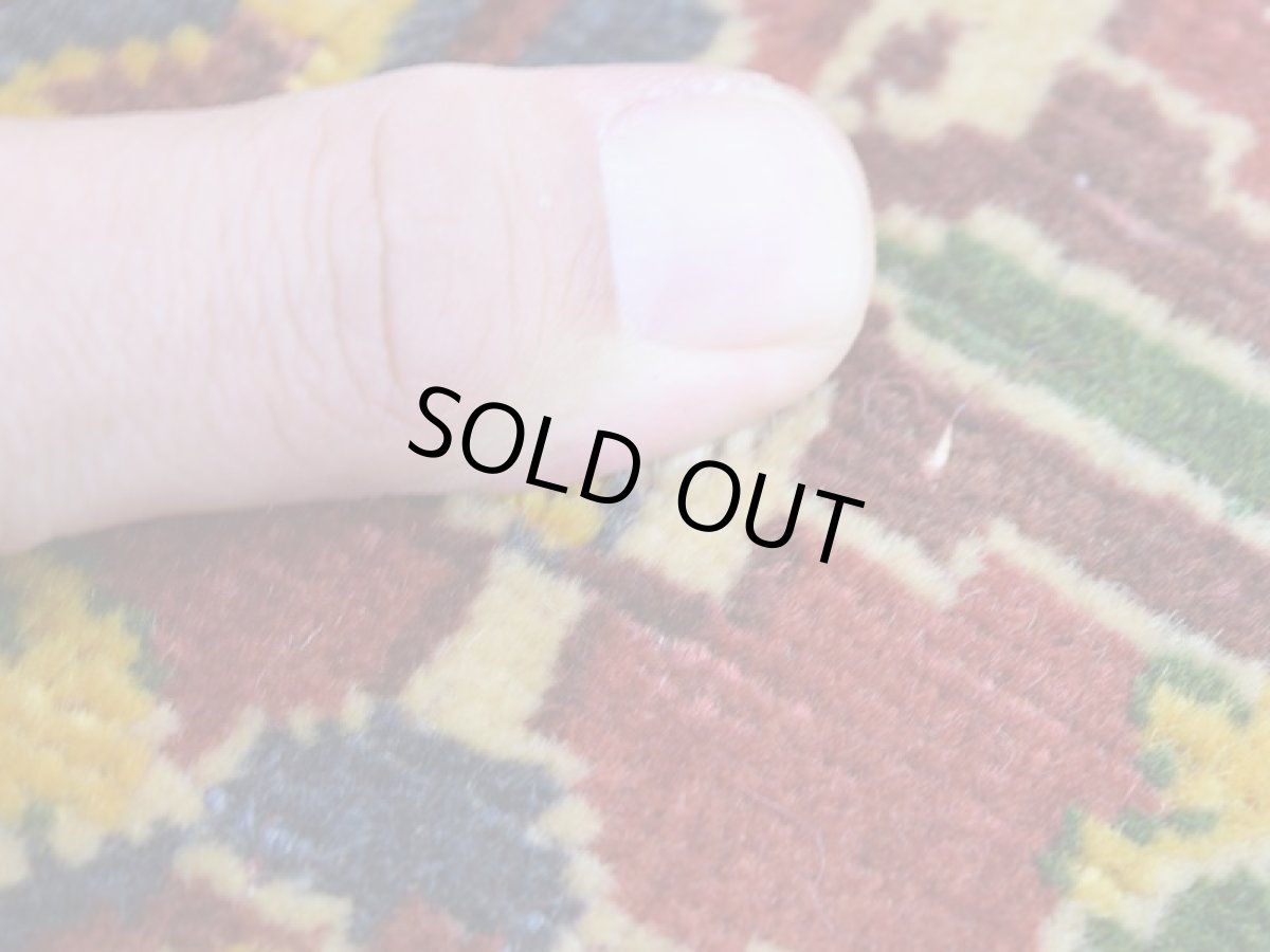 画像14: 【中古品】 ペルシャ 部族絨毯 シールジャーン 玄関 マット サイズ 87 x 52 cm No.AD675 天然 肉厚 ウール 手織り ハンドメイド トライバル ラグ マット カーペット 花瓶 カセクゼ模様 ヴィンテージ ビンテージ USED bc-ad675-087052h0719 (14)