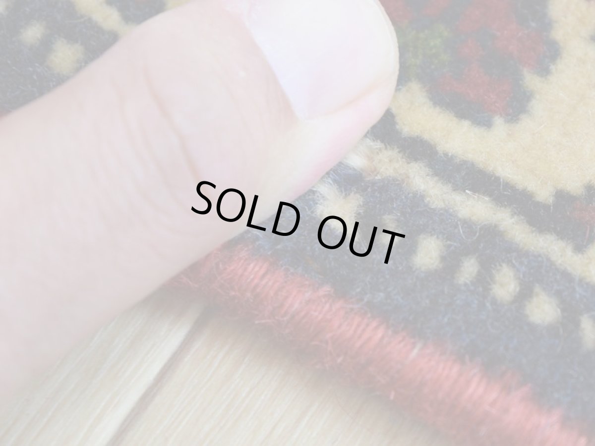 画像6: 【中古品】 ペルシャ 部族絨毯 シールジャーン 玄関 マット サイズ 87 x 52 cm No.AD675 天然 肉厚 ウール 手織り ハンドメイド トライバル ラグ マット カーペット 花瓶 カセクゼ模様 ヴィンテージ ビンテージ USED bc-ad675-087052h0719 (6)