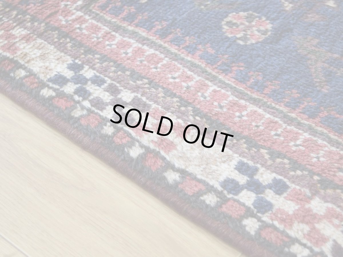 画像10: 新品同様 デッドストック 未使用美品 ペルシャ 部族絨毯 シラーズ 産  194 x 188 cm No.AB528 縦2m 横2m 4㎡ ~4.5帖 正方形 スクエアサイズ ウール 手織り ハンドメイド トライバル ラグ カーペット 赤 レッド 濃紺 ダークネイビー 民族柄 nab-ab528-194188h395077p (10)