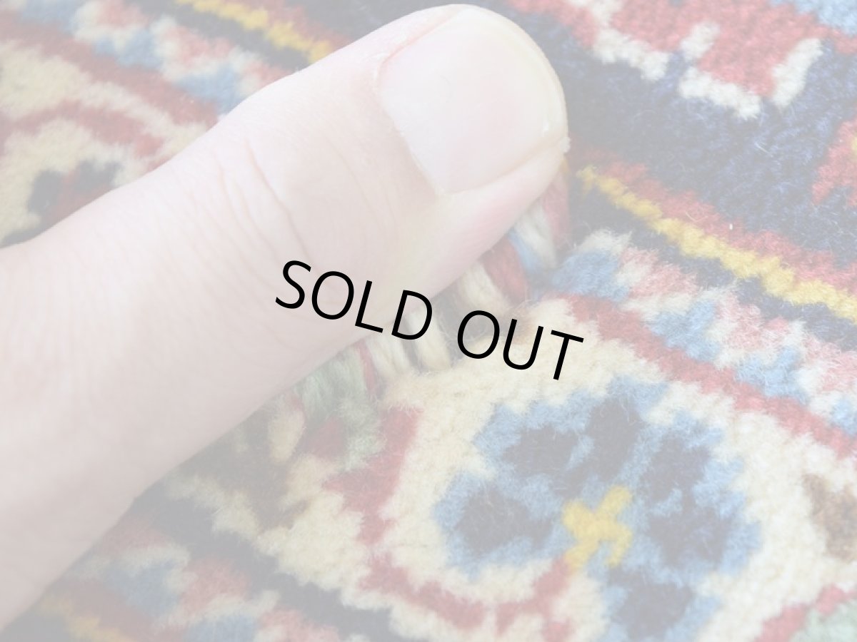 画像13: 良品 ペルシャ 絨毯 カシャーン 産 250 x 150 cm No.R345 縦2.5m 横1.5m 4㎡ 4帖程度 リビング ダイニング 2-3人掛けソファ サイズ ウール 手織り ラグ 敷物 カーペット メダリオン 赤 ビンテージ b-r345-250150h762053 (13)