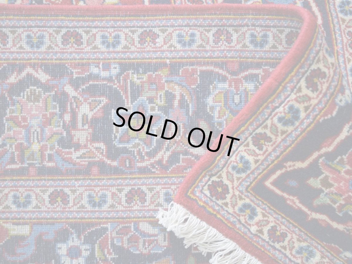 画像16: 良品 ペルシャ 絨毯 カシャーン 産 250 x 150 cm No.R345 縦2.5m 横1.5m 4㎡ 4帖程度 リビング ダイニング 2-3人掛けソファ サイズ ウール 手織り ラグ 敷物 カーペット メダリオン 赤 ビンテージ b-r345-250150h762053 (16)