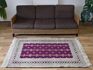 ペルシャの幾何学模様 ギャッベ絨毯 No. おし 1126
