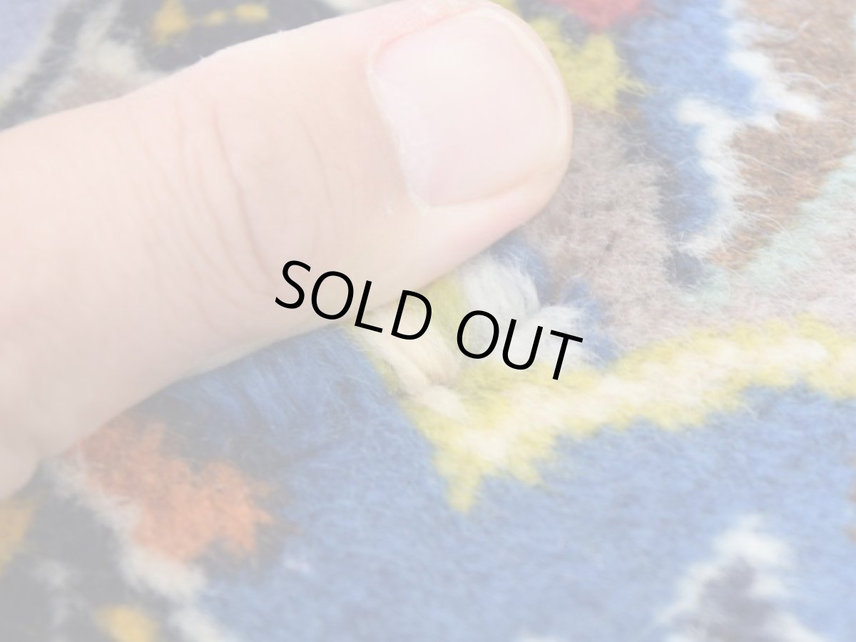 画像12: 良品 ペルシャ 絨毯 カシャーン 産 265 x 162 cm No.148S 縦2.7m 横1.6m 4.3㎡ 4.5-5帖程度 リビング ダイニング 2-3人掛けソファ サイズ ウール 手織り ラグ 敷物 カーペット メダリオン 紺 青 ネイビー ブルー ビンテージ b-148s-265162s081432 (12)